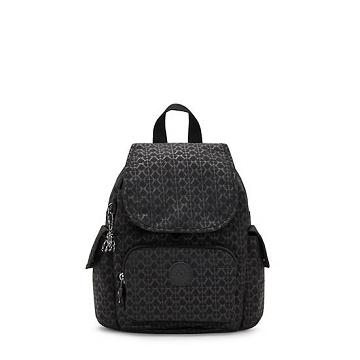 Kipling City Pack Mini Klassieke Printed Rugzak Zwart | NL 1732IL